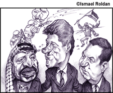 Arafat, Clinton, Barak